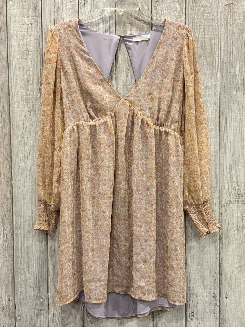 Lush lavender floral babydoll Dress